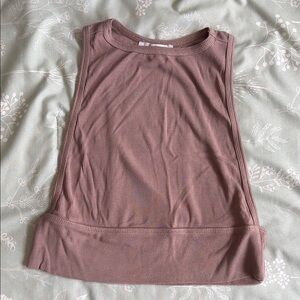 Taupe/Brown Racerbank Crop Top